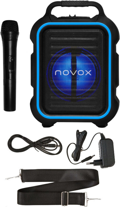 Zestaw nagłośnieniowy novox MOBILITE BLUE /akumulator /bluetooth - miniatura