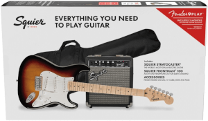 Zestaw gitarowy Squier by Fender FSR Strat PK MN 10G 3TS