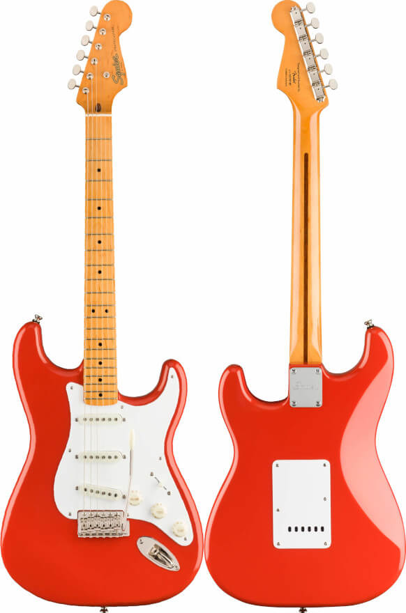 Gitara elektryczna Squier by Fender Classic Vibe Stratocaster 50s MN FRD - miniatura